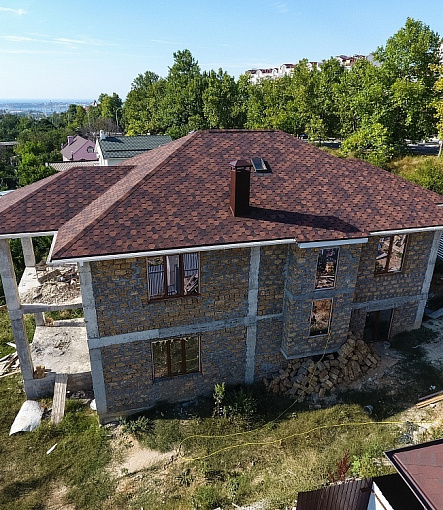 Гибкая черепица, серия PREMIUM, коллекция ШЕФФИЛД, цвет Кофе - 2