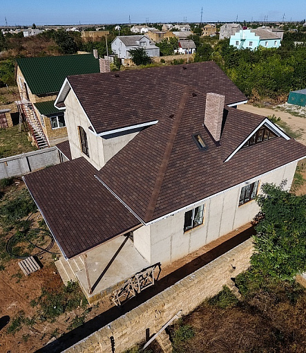 Гибкая черепица, серия PREMIUM, коллекция ЖЕНЕВА, цвет Арахис - 1