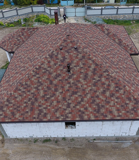 Гибкая черепица, серия PREMIUM, коллекция САППОРО, цвет Мускат - 2