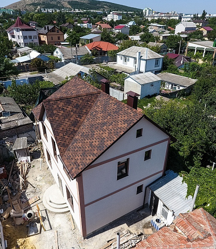 Гибкая черепица, серия PREMIUM, коллекция ГЕНУЯ, цвет Кофе - 4