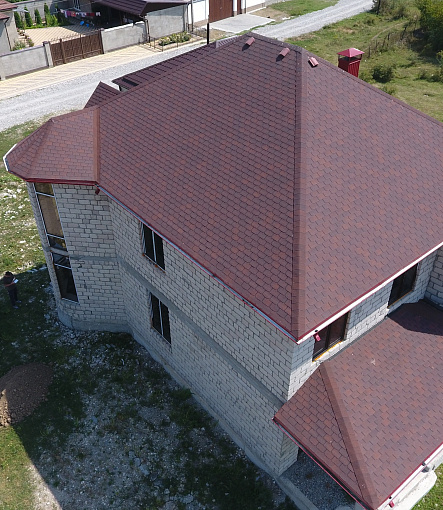 Гибкая черепица, серия PREMIUM, коллекция ЦЮРИХ, цвет Чили - 3