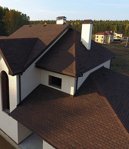 Гибкая черепица, серия PREMIUM, коллекция ЖЕНЕВА, цвет Арахис - 2