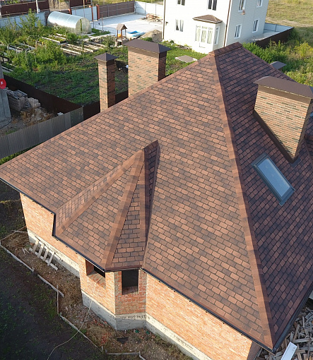 Гибкая черепица, серия PREMIUM, коллекция ЖЕНЕВА, цвет Кофе - 3