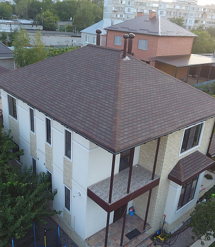 Гибкая черепица, серия PREMIUM, коллекция ЖЕНЕВА, цвет Арахис - 1