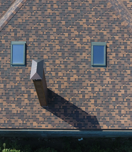 Гибкая черепица, серия PREMIUM, коллекция ГЕНУЯ, цвет Какао-Кофе - 5