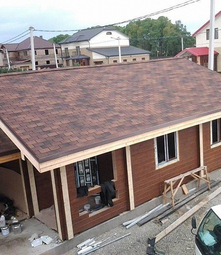 Гибкая черепица, серия PREMIUM, коллекция ЦЮРИХ, цвет Кофе - 3