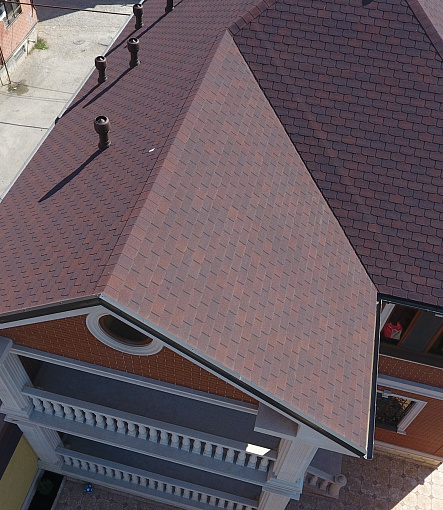 Гибкая черепица, серия PREMIUM, коллекция ЦЮРИХ, цвет Чили - 5