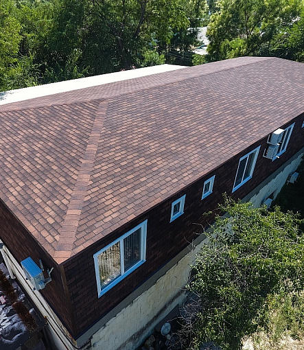 Гибкая черепица, серия PREMIUM, коллекция ЖЕНЕВА, цвет Кофе - 1