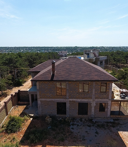 Гибкая черепица, серия PREMIUM, коллекция ЖЕНЕВА, цвет Кофе - 1