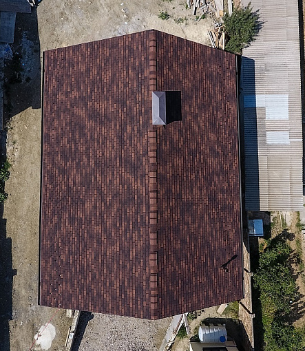 Гибкая черепица, серия PREMIUM, коллекция ЖЕНЕВА, цвет Кофе - 1