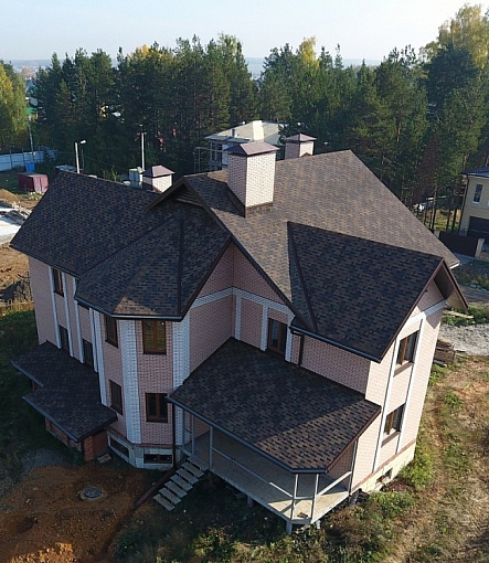 Гибкая черепица, серия PREMIUM, коллекция ГЕНУЯ, цвет Трюфель - 3