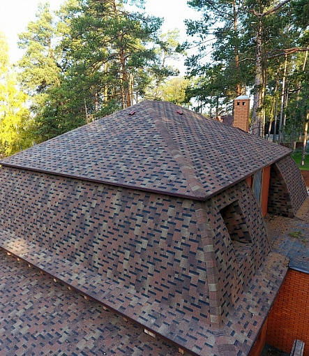 Гибкая черепица, серия PREMIUM, коллекция ГЕНУЯ, цвет Амаретто - 1