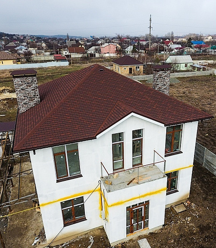 Гибкая черепица, серия PREMIUM, коллекция ЖЕНЕВА, цвет Чили - 2