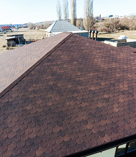 Гибкая черепица, серия STANDARD, коллекция КОЛЬЧУГА, цвет Коричневый - 7