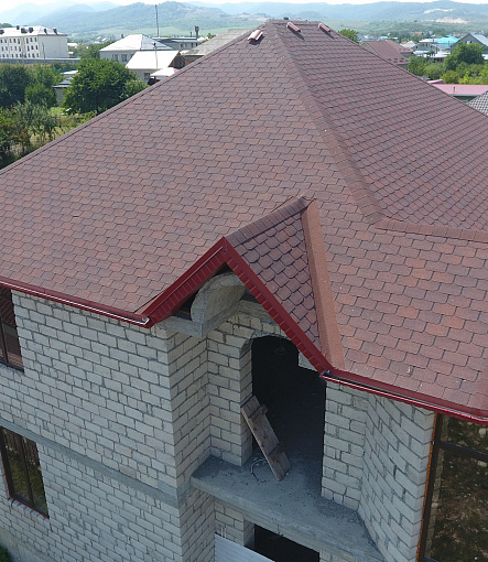 Гибкая черепица, серия PREMIUM, коллекция ЦЮРИХ, цвет Чили - 1