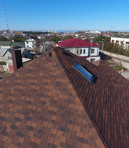 Гибкая черепица, серия PREMIUM, коллекция ЦЮРИХ, цвет Кофе - 5