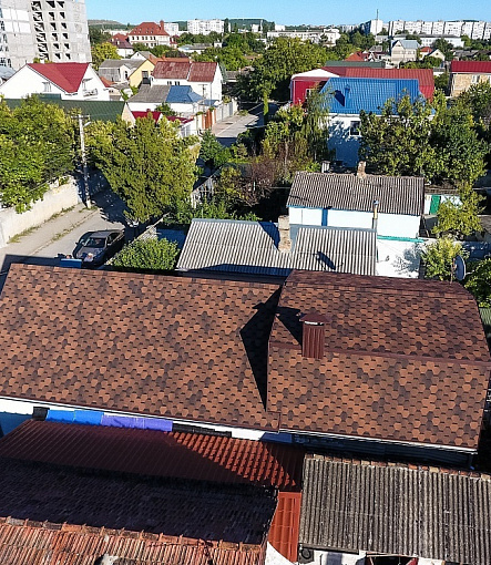 Гибкая черепица, серия PREMIUM, коллекция ШЕФФИЛД, цвет Кофе - 1