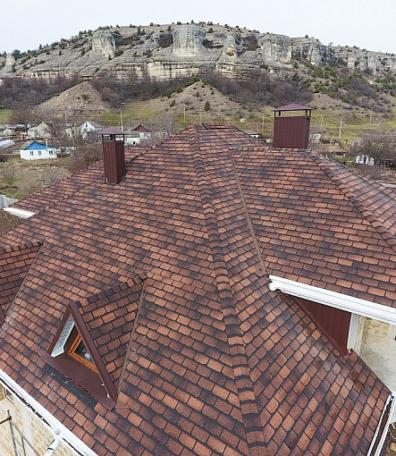 Гибкая черепица, серия PREMIUM, коллекция ЖЕНЕВА, цвет Кофе - 5