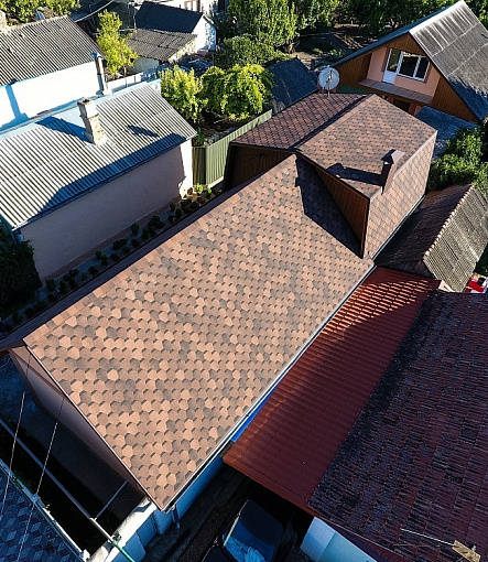 Гибкая черепица, серия PREMIUM, коллекция ШЕФФИЛД, цвет Кофе - 3