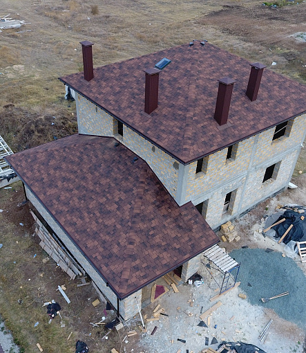 Гибкая черепица, серия PREMIUM, коллекция САППОРО, цвет Кофе - 6