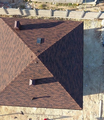 Гибкая черепица, серия PREMIUM, коллекция ЖЕНЕВА, цвет Кофе - 2