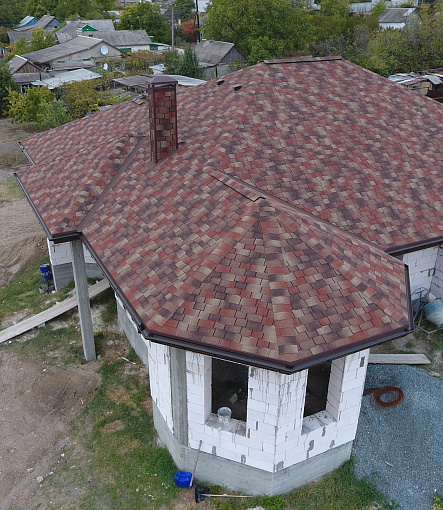 Гибкая черепица, серия PREMIUM, коллекция САППОРО, цвет Мускат - 4