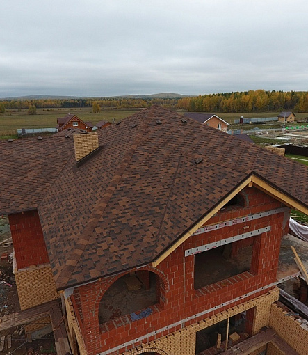 Гибкая черепица, серия PREMIUM, коллекция ГЕНУЯ, цвет Кофе - 5