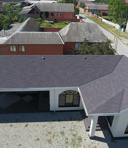 Гибкая черепица, серия PREMIUM, коллекция ЖЕНЕВА, цвет Изюм - 9