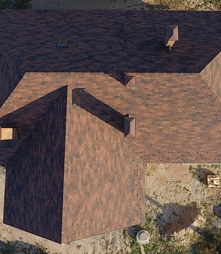 Гибкая черепица, серия PREMIUM, коллекция ЦЮРИХ, цвет Кофе - 4