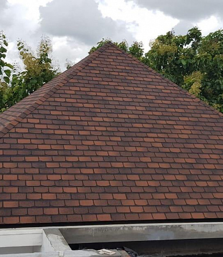 Гибкая черепица, серия PREMIUM, коллекция ЖЕНЕВА, цвет Кофе - 1