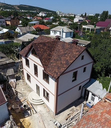 Гибкая черепица, серия PREMIUM, коллекция ГЕНУЯ, цвет Кофе - 2