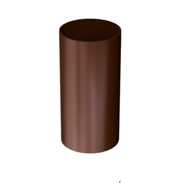 Труба водосточная 2 м Комфорт Светло-коричневый, (RAL 8017)