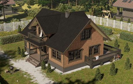 Гибкая черепица Eurasia, Лабиринт, Черный - 9